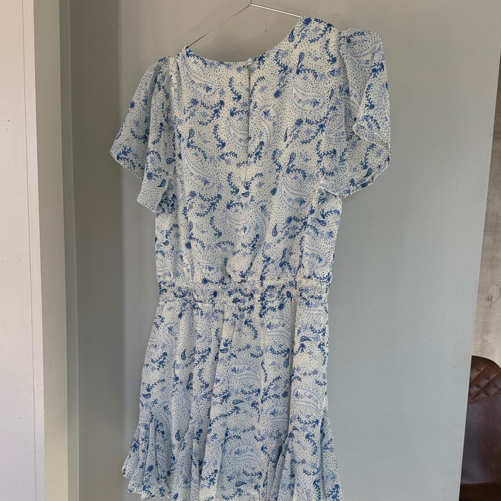 Sugarlips Blue and White Floral Dress - Picture 7 of 7